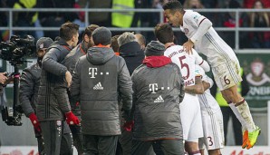 Für die Bayern gab es nach dem späten Siegtreffer kein Halten mehr