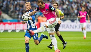 Pierre-Michel Lasogga stand erstmals in dieser Bundesligasaison in der HSV-Startelf