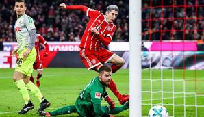 Robert Lewandowski brachte die Bayern nach einer Stunde in Führung