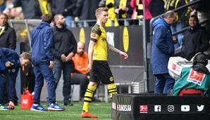 Marco Reus sah nach einem Foul gegen Suat Serdar in der 60. Minute die Rote Karte.