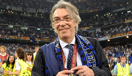 Inters Boss Massimo Moratti erwartet am Mittwoch ein hartes Duell mit dem FC Bayern