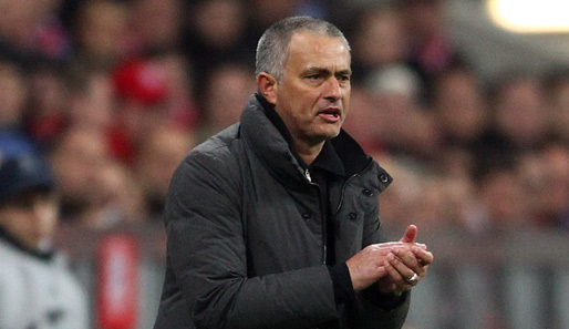 Händeringend am Spielfeldrand in der Allianz Arena: Real-Trainer Jose Mourinho