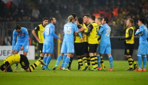 Zwischen Dortmund und Napoli ging es ziemlich hitzig zu