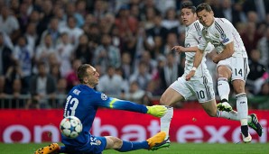 Chicharito erzielte im CL-Viertelfinale das erlösende 1:0 gegen Atletico