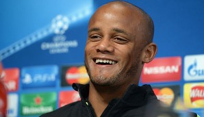 Vincent Kompany war auf der City-PK guter Dinge