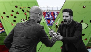 Pep Guardiola und Diego Simeone werden sich auch im Rückspiel nichts schenken