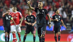 Arturo Vidal erzielte zwei der drei Bayern-Tore im Viertelfinale gegen Benfica