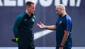 Marc-Andre ter Stegen konnte die komplette Trainigseinheit absolvieren