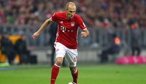 Arjen Robben spielt mit dem FC Bayern gegen Eindhoven