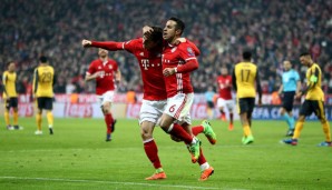 Thiago war Doppeltorschütze der Bayern