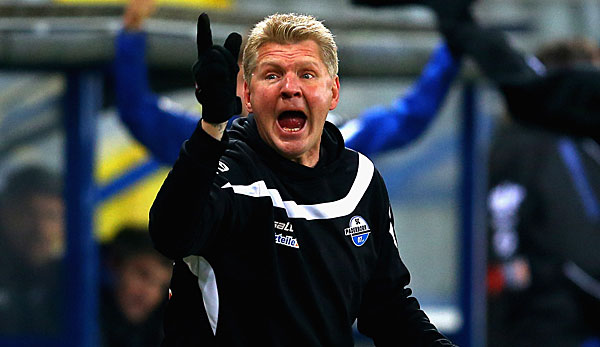 Stefan Effenberg bei seiner letzten Station als Trainer beim SC Paderborn.