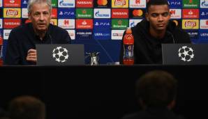 Lucien Favre und Manuel Akanji standen den Journalisten Rede und Antwort.