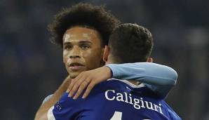 Leroy Sane erzielte gegen Schalke per Traum-Freistoß das zwischenzeitliche 2:2.