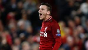 LINKE VERTEIDIGUNG - ANDY ROBERTSON: Schaffte es vom Ticketverkäufer in Schottland zum Liebling von Klopp. Warum? Weil er mit Leidenschaft spielt und sich die Seele aus dem Leib rennt. Wird auch technisch immer stärker.