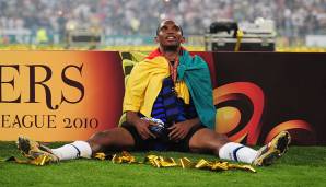 Samuel Eto'o: Auch er spielte in Katar, beim Qatar SC. Vor zehn Jahren kam Eto'o von Barca zu Inter. 2013 wechselte er zu Anzhi, danach zu Chelsea, Everton, Sampdoria, in die Türkei und nach Katar - mittlerweile ist er Fußball-Rentner.