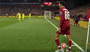 Trent Alexander-Arnold bereitete mit einem cleveren Eckball das 4:0 vor.