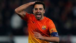 Platz 3: XAVI - FC Barcelona (2009-2015): 6138 erfolgreiche Pässe.