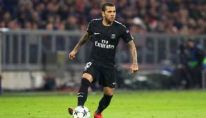 Platz 4: DANI ALVES - FC Barcelona (2009-2016), Juventus Turin (2016-2017), PSG (2017-2019): 5892 erfolgreiche Pässe.