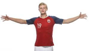 Wurde heftig von Juventus umworben im Sommer: Erling Haaland hier im Trikot der norwegischen Nationalmannschaft.