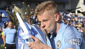 In der Saison 2018/19 feierte Oleksandr Zinchenko mit Manchester City das nationale Triple.