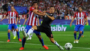 Robert Lewandowski sah gegen Atletico Madrid kein Land