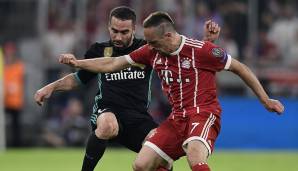 Franck Ribery: Kam nicht gut in die Partie, lief sich oft fest und ließ den Ball in einer aussichtsreichen Situation verspringen (34.). Ab der Endphase der ersten Hälfte aber auffälligster Offensivspieler der Münchner, aber ohne Fortune. Note: 3.