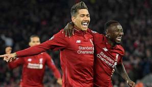 Brachten Liverpool mit ihren Treffern gegen Porto im Viertelfinal-Hinspiel dem Halbfinale einen großen Schritt näher: Roberto Firmino (links) und Naby Keita (rechts).