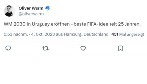 FIFA, WM, Weltmeisterschaft, 2030, World Cup, Netzreaktionen