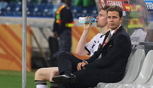 Oliver Bierhoff (r.) ist seit 2006 Teammanager des DFB-Teams