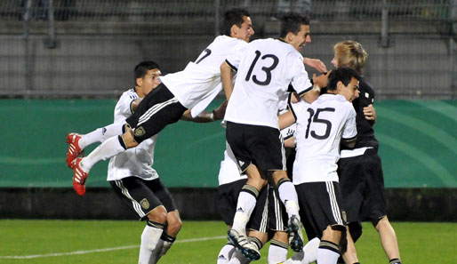 Grund zum Jubeln: Die deutsche U 17 feierte einen Traumstart in die EM-Quali