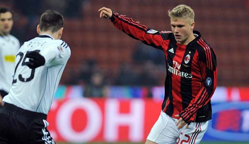 Milan-Youngster Alexander Merkel (r.) weiß noch nicht, ob er weiter für Deutschland spielen wird