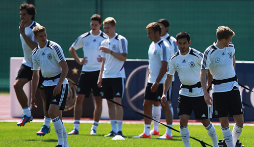 Sieben Spieler des DFB-Teams mussten sich nach dem Training einer Dopingkontrolle unterziehen