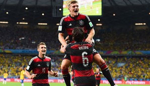 Toni Kroos traf im Halbfinale gegen Brasilien zweimal