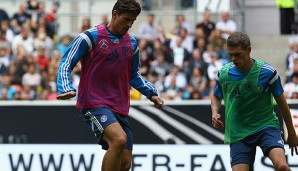 Mario Gomez (l.) ist wieder zurück im DFB-Team