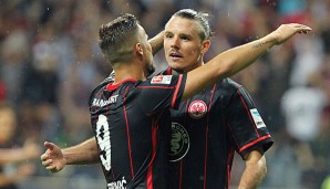 Alex Meier kam gegen Köln nach langer Verletzung zurück und schoss einen Hattrick