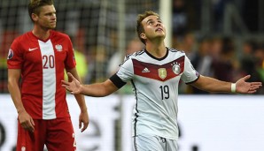 Mit dem Doppelpack gegen Polen bringt es Mario Götze jetzt auf 16 Tore in 46 Länderspielen