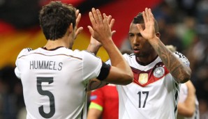 Mats Hummels und Jerome Boateng bilden bei der Nationalmannschaft die Innenverteidigung