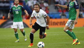 Mario Götze kam gegen Nordirland letztmals zum Einsatz