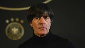 Joachim Löw bei der Pressekonferenz vor dem Spiel gegen Aserbaidschan