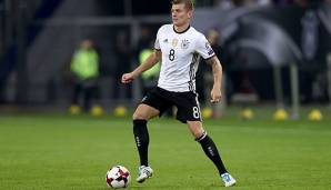 Toni Kroos fehlte zuletzt gegen Estland und rutscht gegen Weißrussland wieder in die Startelf.