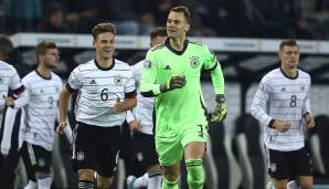 IST SICHER DABEI – Manuel Neuer: Kapitän, Nummer eins – und im Gegensatz zur Zeit vor der WM auch ein fitter Rückhalt. Markierte sein Revier erst kürzlich mit seiner Elfmeterparade gegen Weißrussland.