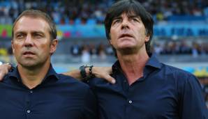 Hansi Flick (l.) war acht Jahre lang Assistent vom damaligen Bundestrainer Joachim Löw