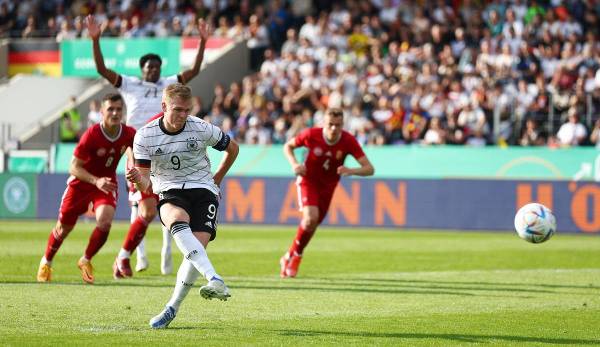 Jonathan Burkhardt war der beste Torschütze der DFB-Elf bei der EM-Qualifikation.