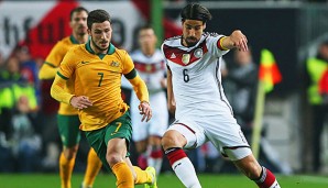 Sami Khedira führte die DFB-Elf als Kapitän auf den Platz