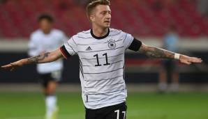 Angriff - Marco Reus - Einsätze: 4 - Minuten: 248 - Wie Gündogan bewegte Flick auch Reus zum Weitermachen - und der zahlte das Vertrauen des Bundestrainers mit sechs Scorerpunkten in vier Quali-Einsätzen zurück. Katar calling! Note: 2.