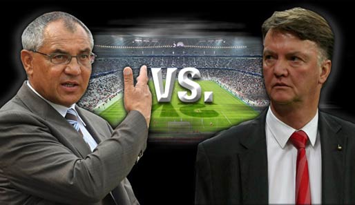 Der Kampf um den Pokalsieg und die Meisterschaft: Felix Magath (l.) und Louis van Gaal