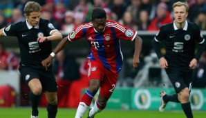 David Alaba brachte den FCB mit einem tollen Freistoßtor in Führung