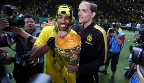 Die Diskussion um Thomas Tuchel (r.) und Pierre-Emerick Aubameyang hat den Pokalsieg überlagert