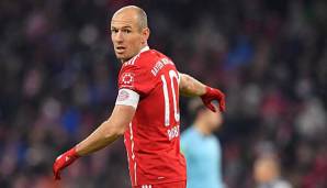 Arjen Robben zog sich im November einen Muskelfaserriss zu und muss seitdem verletzt zuschauen