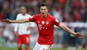 Robert Lewandowski erzielte das 1:0 für den FC Bayern.